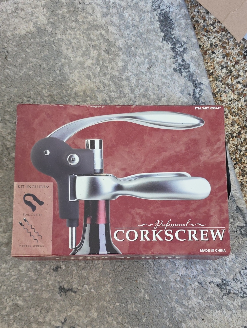 Professional Corkscrew Lever-Style Wine Opener‎ - Silver